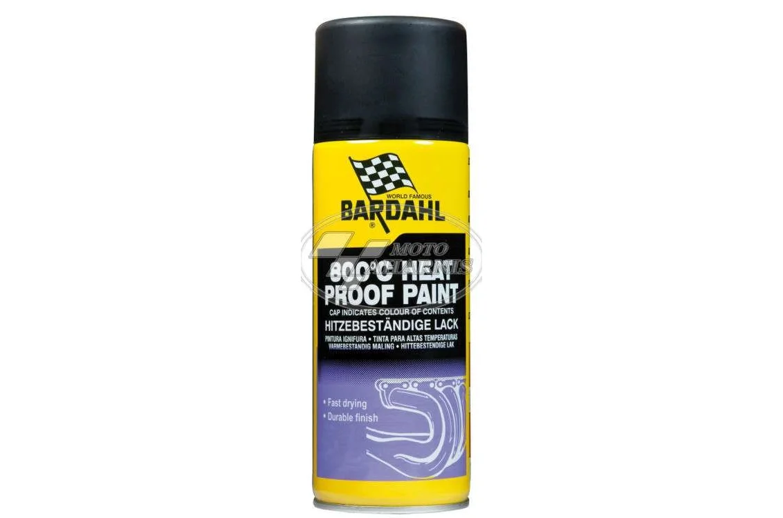 BARDAHL ΣΠΡΕΥ ΧΡΩΜΑ ΜΑΥΡΟ ΜΑΤ ΘΕΡΜΟΑΝΘΕΚΤΙΚΟ 800 C 400 ml 