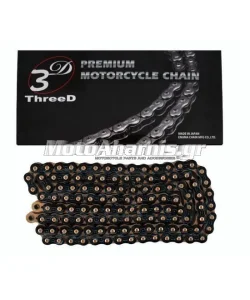 ΑΛΥΣΙΔΑ 3D 525 BLACK GOLD 525Z 124 LINKS  JAPAN EK