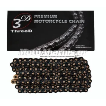 ΑΛΥΣΙΔΑ 3D 525 BLACK GOLD 525Z 124 LINKS  JAPAN EK
