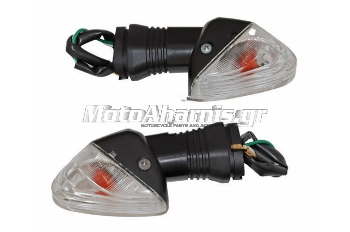 ΦΛΑΣ ΕΜΠΡΟΣ KAWASAKI Z 750 ΑΣΠΡΑ ΚΡΥΣΤΑΛΛΑ