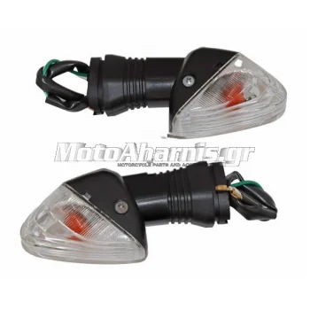 ΦΛΑΣ ΕΜΠΡΟΣ KAWASAKI Z 750 ΑΣΠΡΑ ΚΡΥΣΤΑΛΛΑ