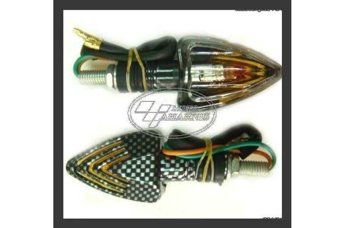 ΖΕΥΓΑΡΙ ΦΛΑΣ SHARK 7501 ΤΡΙΓΩΝΟ CARBON ΔΙΑΦΑΝΕΣ